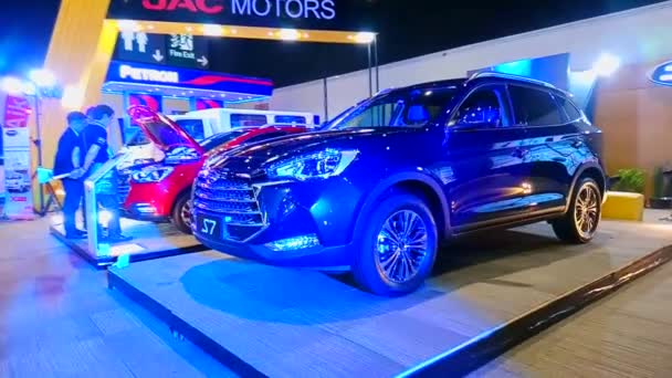 Pasay April Jac Motors Car Display Manila International Auto Show — Stock Video