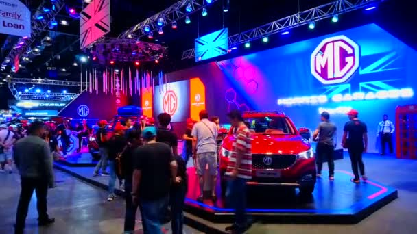 Pasay Abril Morris Garages Stand Manila International Auto Show Abril — Vídeo de stock