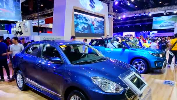 Pasay Abril Cabine Suzuki Manila International Auto Show Abril 2019 — Vídeo de Stock