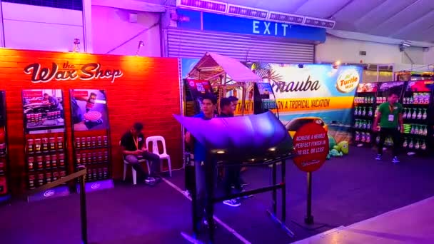 Pasay Aprile Cabina Cera Tartaruga Manila International Auto Show Aprile — Video Stock