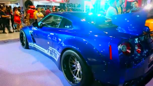 Pasay Maj Nissan Gtr Maja 2019 Trans Sport Show Centrum — Wideo stockowe