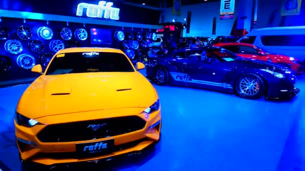 Pasay Mei Ford Mustang Mei 2019 Trans Sport Show Smx — Stockvideo