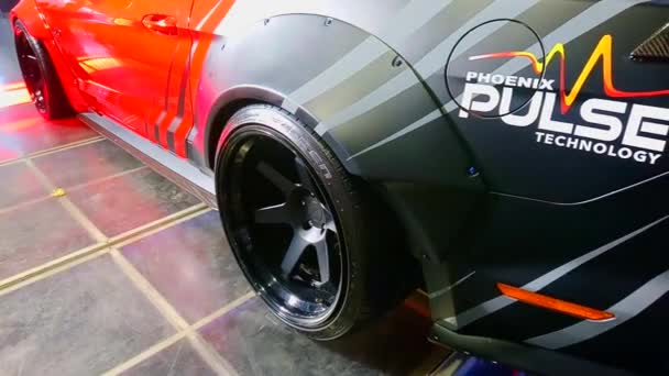 Pasay Mei Ford Mustang Mei 2019 Trans Sport Show Smx — Stockvideo