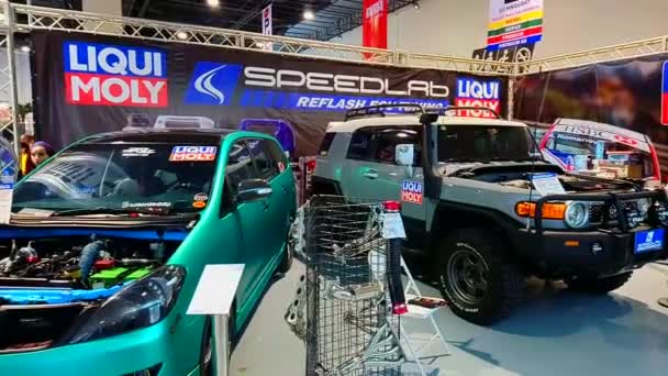 Pasay May Liquimoly Booth May 2019 Trans Sport Show Smx — ストック動画