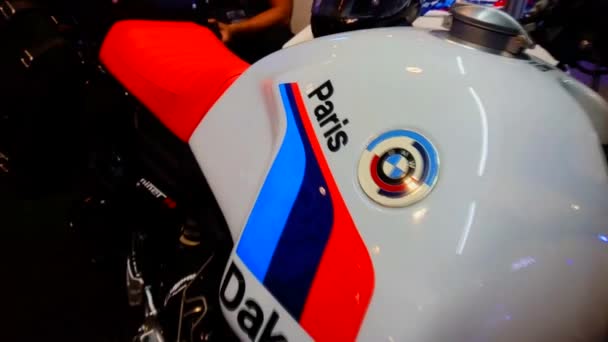 Pasay Juni Bmw Motorfiets Juni 2019 Makina Moto Motorshow Smx — Stockvideo