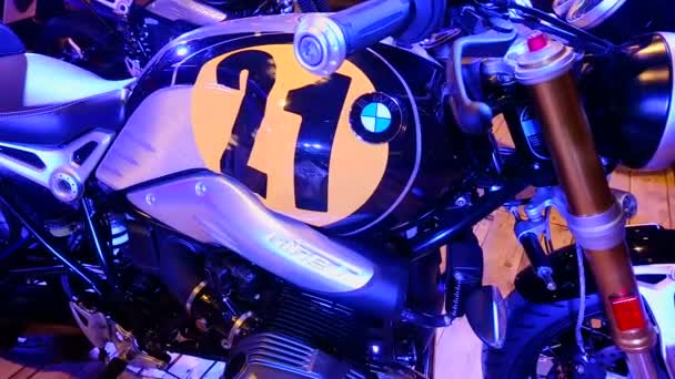 Pasay Juni Bmw Motorfiets Juni 2019 Makina Moto Motorshow Smx — Stockvideo