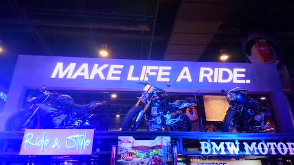 Pasay Junho Bmw Cabine Moto Junho 2019 Show Moto Makina — Vídeo de Stock