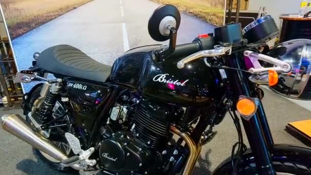 Pasay Haziran Bristol Motosiklet Haziran 2019 Tarihinde Makina Moto Motosiklet — Stok video