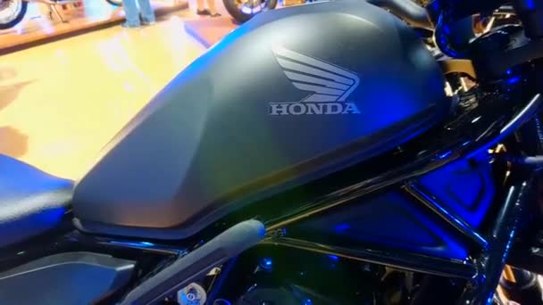 Pasay Juni Honda Motorfiets Juni 2019 Makina Moto Motorshow Smx — Stockvideo