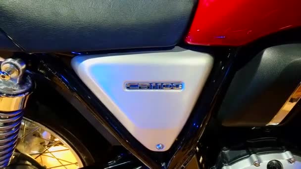 Pasay Juni Honda Cb1100 Motorfiets Juni 2019 Makina Moto Motorshow — Stockvideo