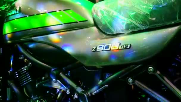 Pasay June Kawasaki Z900 Мотоцикл Червня 2019 Року Мотосалоні Makina — стокове відео