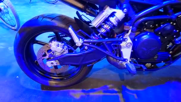 Pasay Juni Moto Morini Motorcykel Den Juni 2019 Motorcykelmässan Makina — Stockvideo