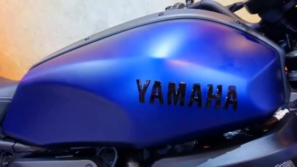 Pasay Juni Yamaha Motorfiets Juni 2019 Makina Moto Motorshow Smx — Stockvideo