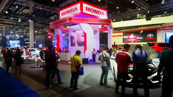 Pasay Ottobre Cabina Honda Ottobre 2018 Salone Internazionale Dell Automobile — Video Stock