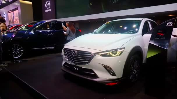 Pasay Ottobre Mazda Cx3 Suv Ottobre 2018 Presso Salone Internazionale — Video Stock