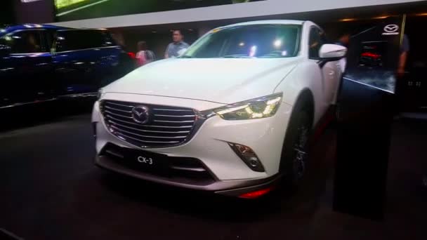 Pasay Ekim Mazda Cx3 Suv Ekim 2018 Filipin Uluslararası Motor — Stok video