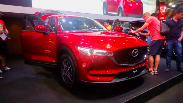 Pasay October Mazda Cx5 Suv Жовтня 2018 Року Philippine International — стокове відео
