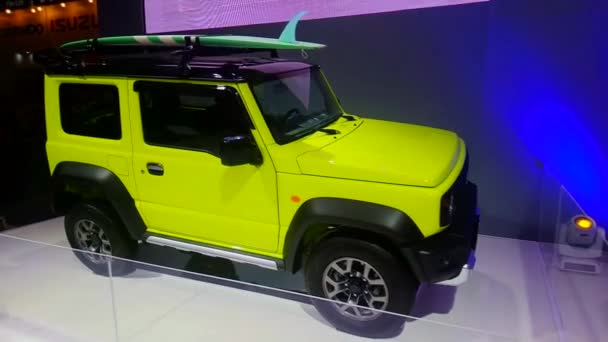 Pasay Octubre Suzuki Jimny Octubre 2018 Philippine International Motor Show — Vídeos de Stock