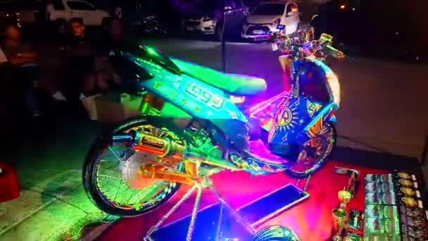 Pasig November Custom Motorcycle November 2018 Vapin Wheels Car Show — Stock Video