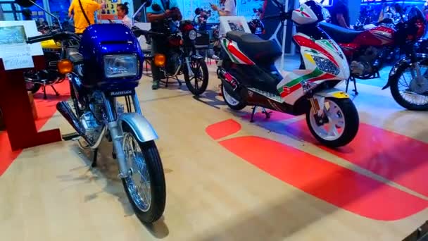 Pasay Março Baotian Motocicleta Cabine Racing Motocicleta Show Março 2019 — Vídeo de Stock