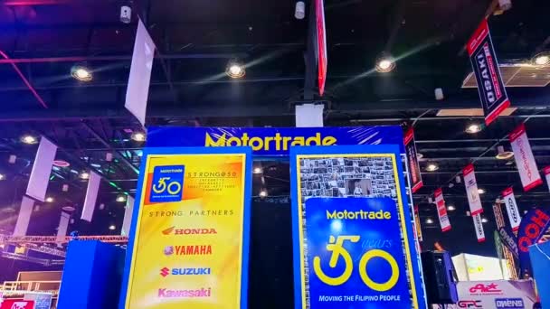 Pasay March Motortrade Booth Racing Motor Bike Show Março 2019 — Vídeo de Stock