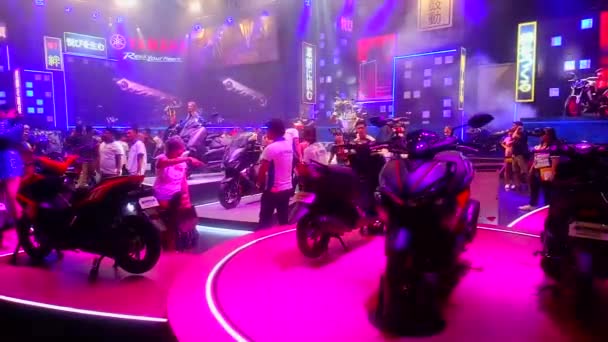 Pasay Maart Yamaha Motorstand Racing Motor Bike Show Maart 2019 — Stockvideo