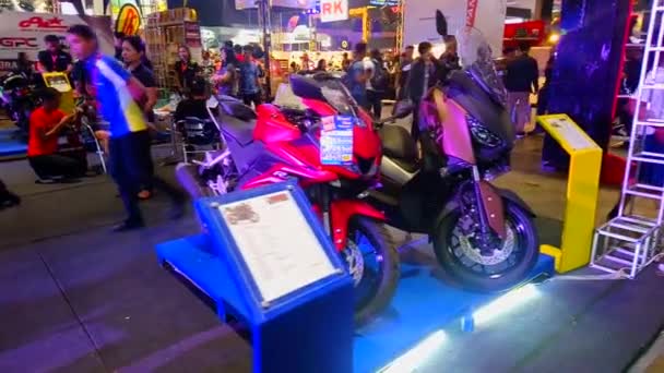 Pasay Marzo Yamaha Motocicleta Interior Carreras Motos Espectáculo Marzo 2019 — Vídeos de Stock