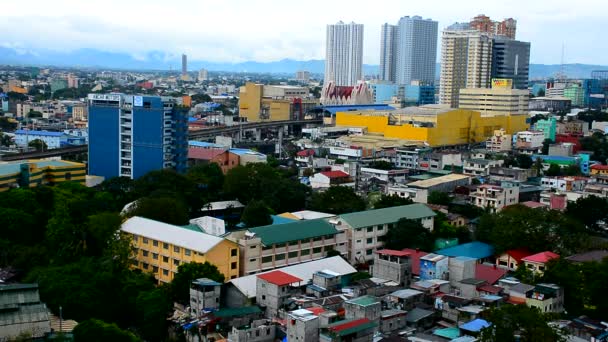 Quezon City Dicembre Panoramica Urbana Durante Giorno Dicembre 2020 Quezon — Video Stock
