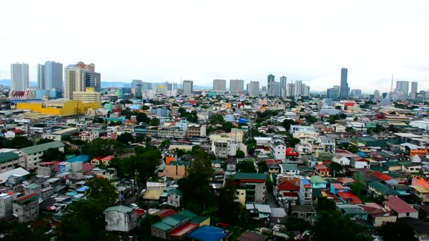 Quezon City Dicembre Panoramica Urbana Durante Giorno Dicembre 2020 Quezon — Video Stock