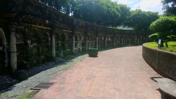 Manila October Пако Парк Кладовище Стежки Жовтня 2018 Року Манілі — стокове відео