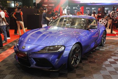 PARANAQUE, PH - OCT 11 - Toyota Gazoo Racing (GR) ihracat şampiyonasında Toyota supra 11 Ekim 2025 tarihinde Paranaque, Filipinler 'de. Toyota GR ihracat şampiyonası Filipinler 'de bir otomobil etkinliğidir..