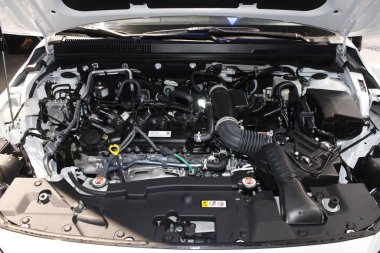 TAGUIG, PH - OCT 26 - Toyota Ativ motor Bonifacio Global City Ampitheater 'da 26 Ekim 2025, Taguig, Filipinler. Toyota, Japonya 'da bir araba üreticisi..