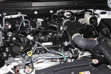 TAGUIG, PH - OCT 26 - Toyota Ativ motor Bonifacio Global City Ampitheater 'da 26 Ekim 2025, Taguig, Filipinler. Toyota, Japonya 'da bir araba üreticisi..