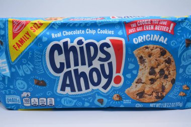 MANILA, PH-22 Şubat 2025 'te Manila, Filipinler' de Chips Ahoy kurabiyeleri. Chips Ahoy, Amerika 'da kurabiye yapıyor..