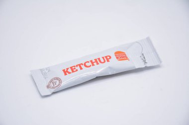 MANILA, PH - 22 Şubat 2025 tarihinde Manila, Filipinler 'de Burger King ketçap. Burger King, ABD 'de bir fast food restoran zinciri..