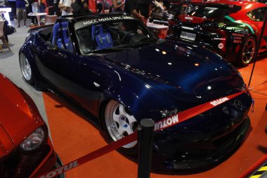 Pasay, PH - NOV 15 - Mazda miata mx5 Manila Oto Salon 'da 15 Kasım 2025, Pasay, Filipinler. Manila Oto Salonu, Filipinler 'de bir otomobil fuarı etkinliğidir..