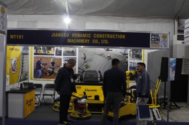 Pasay, PH-8 - Jiangsu standı, 8 Kasım 2025, Pasay, Filipinler. Philconstruct, Filipinler 'de yıllık bir inşaat fuarıdır..