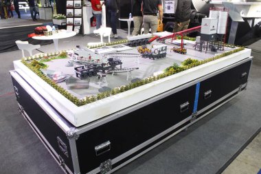 Pasay, PH-NOV 8 - Daswell 8 Kasım 2025 tarihinde Filipinler 'in Pasay kentinde Philconstruct' ta rol modelliği yaptı. Philconstruct, Filipinler 'de yıllık bir inşaat fuarıdır..