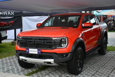 QUEZON ŞEHRİ, PH - 22 Şubat - Filipinler Açık Hava Festivali 'nde Ford Ranger 22 Şubat 2026 tarihinde Quezon City, Filipinler' de. Açık hava festivali, Filipinler 'de her yıl düzenlenen bir otomobil fuarıdır..
