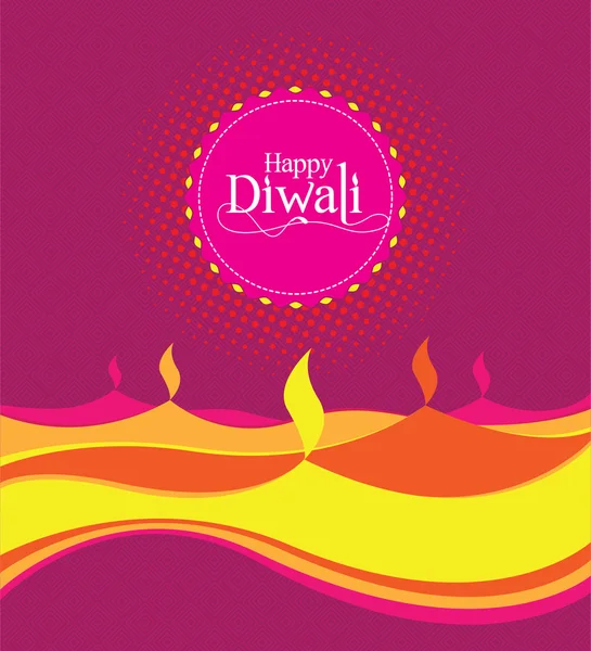 Plantilla de diseño Vector Paper Diwali — Vector de stock