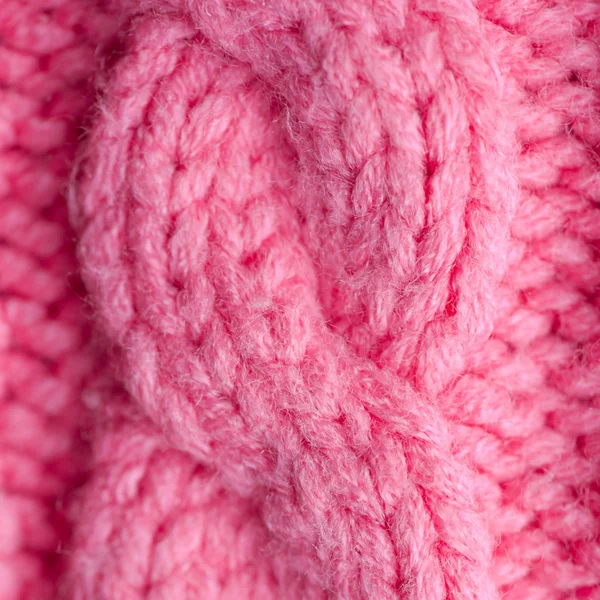 Tresse tricotée rose — Photo