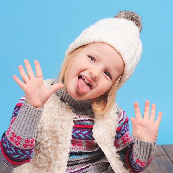 Adorable little baby girl — Stock Photo, Image