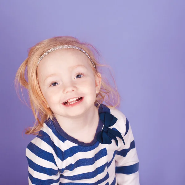 Adorable little baby girl — Stock Photo, Image