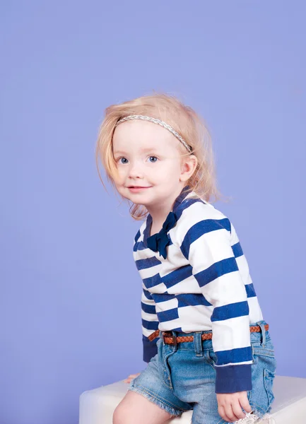 Adorable little baby girl — Stock Photo, Image