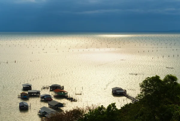 Home stay at fishing Village in the sea — Stock Photo, Image