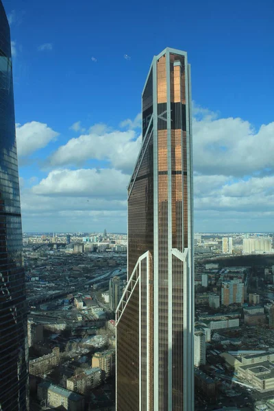 Mosca Russia 2019 Moscow City Mercury Tower Moscow International Business — Foto Stock