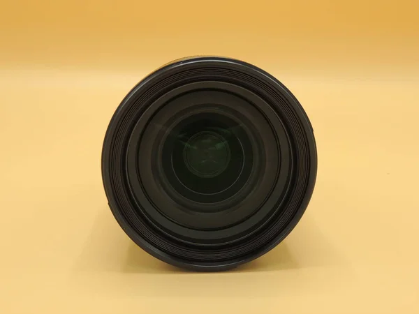 Closeup Câmera Obturador Lente Tecnologia Fundo — Fotografia de Stock