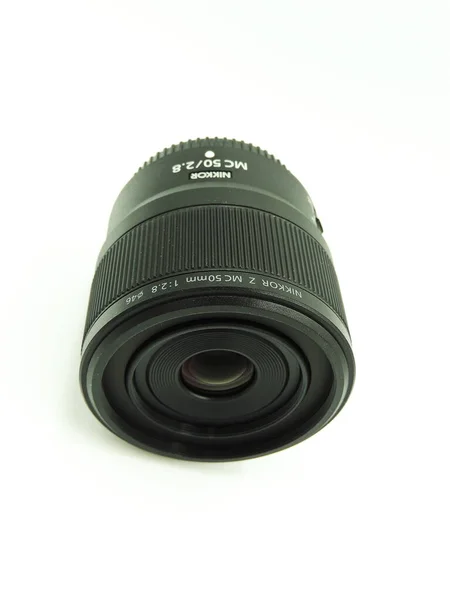 Новый Macro Lens Nikon 50Mm Niko Lens Новинка 2021 Года — стоковое фото