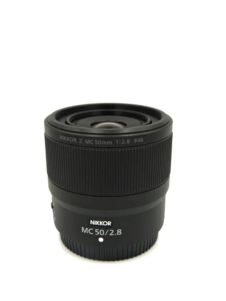 Yeni Macro Lens Nikon 50Mm Niko Lens 2021 Nikon Aynasız — Stok fotoğraf