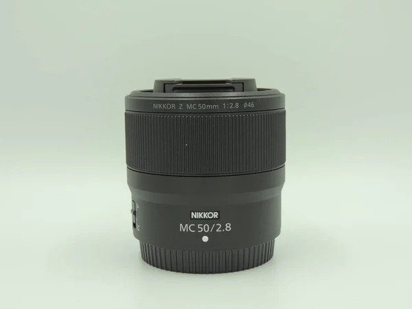 Yeni Macro Lens Nikon 50Mm Niko Lens 2021 Nikon Aynasız — Stok fotoğraf